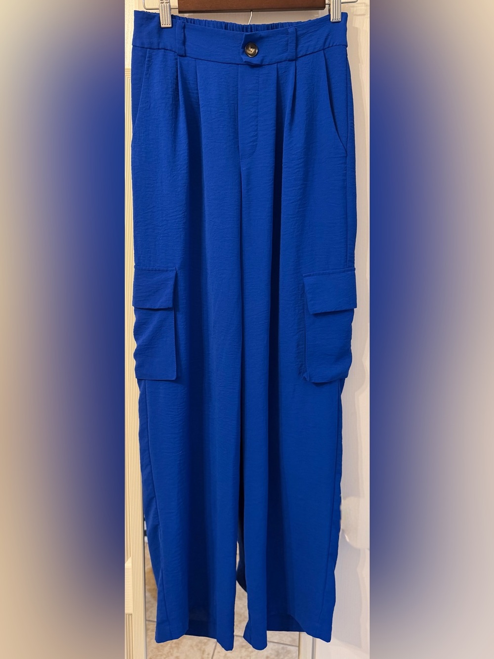 Blue Cargo Pants